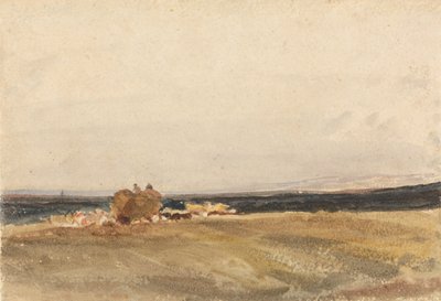 A Haywagon in an Open Landscape by Peter de Wint
